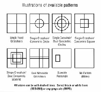 Available reticle patterns - CLICK for larger view